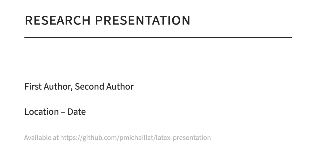 latex-presentation