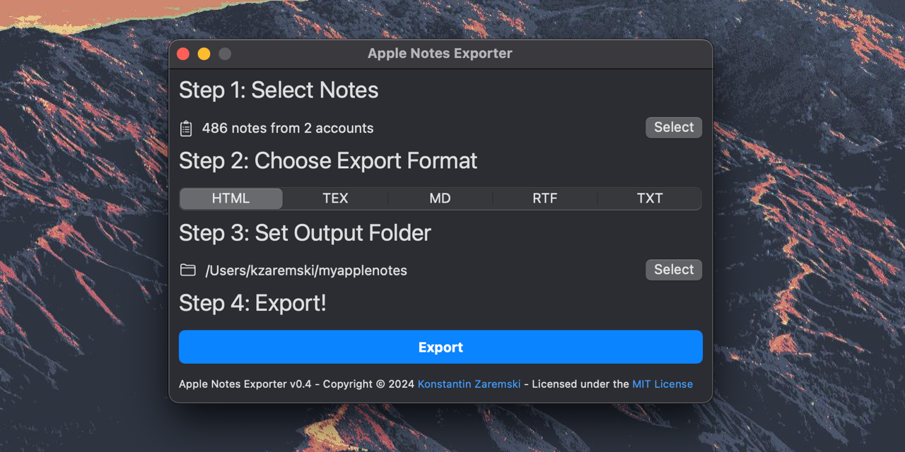 apple-notes-exporter