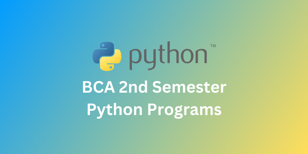 BCA-2nd-Sem