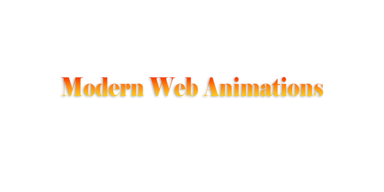 modern-web-animations