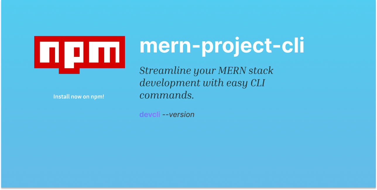 mern-project-cli