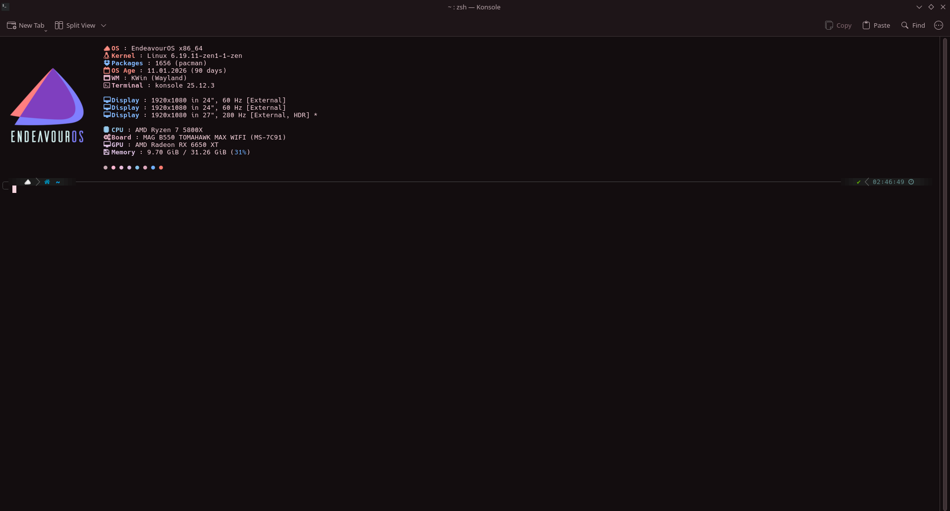 konsole-zsh