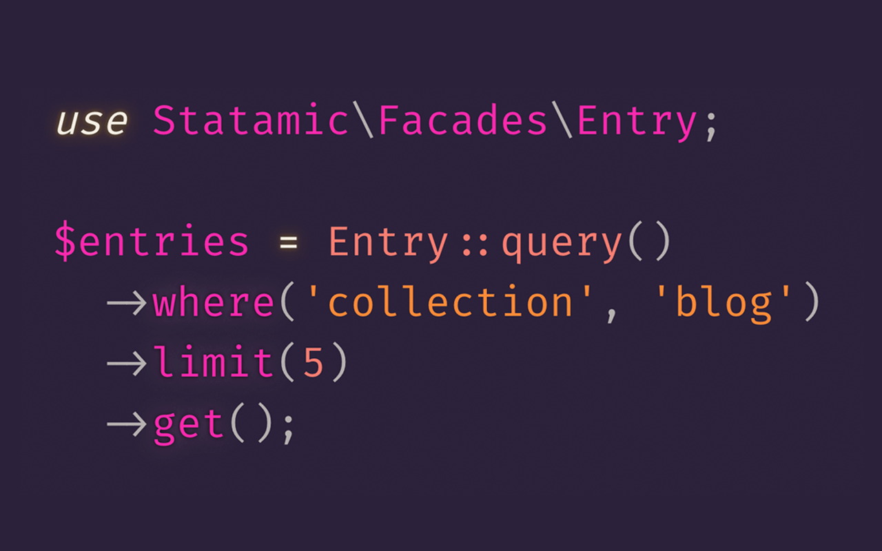 a Laravel-style content query.