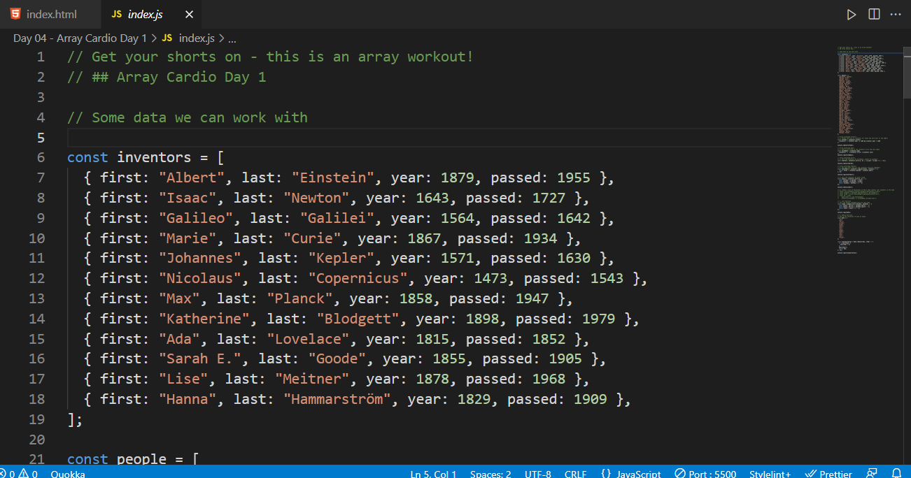 Array Cardio Day 1 image