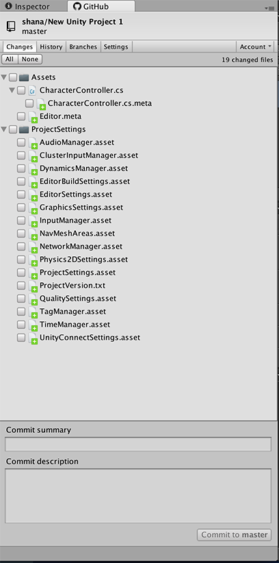 Changes tab screenshot