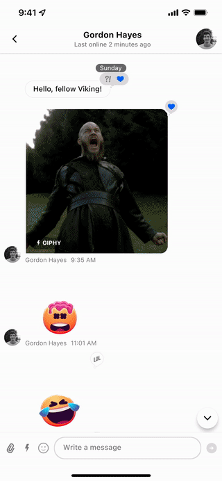 Animated Reactions/Stickers with Rive