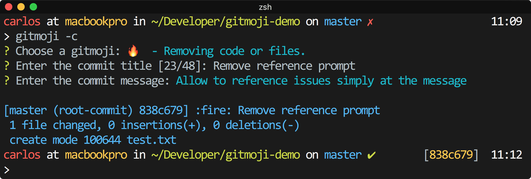gitmoji commit