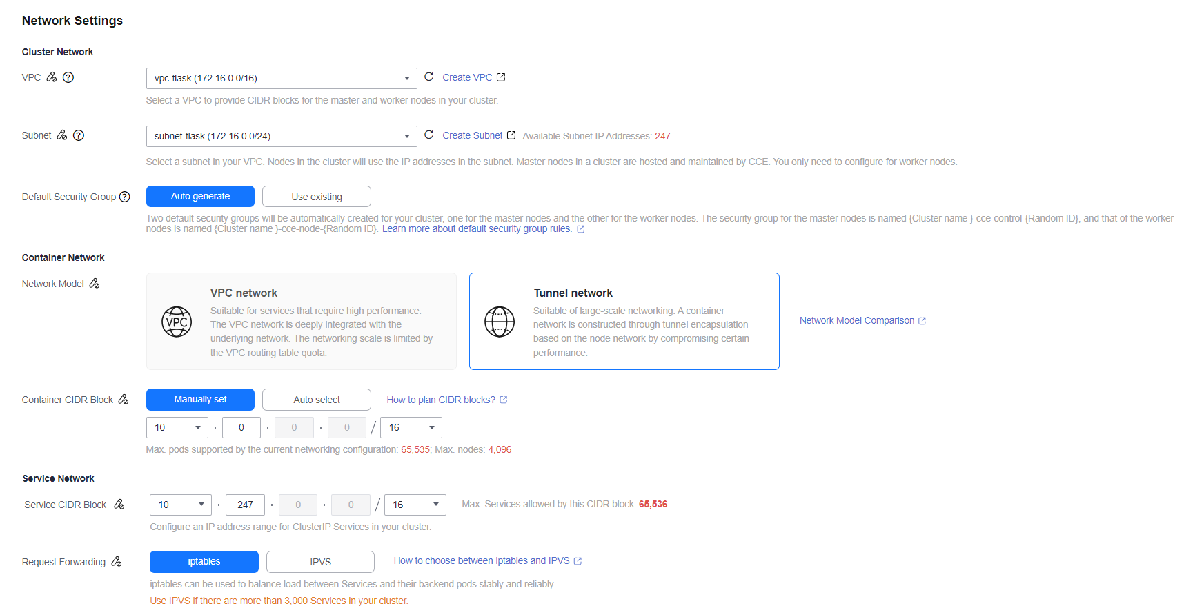 Network Settings