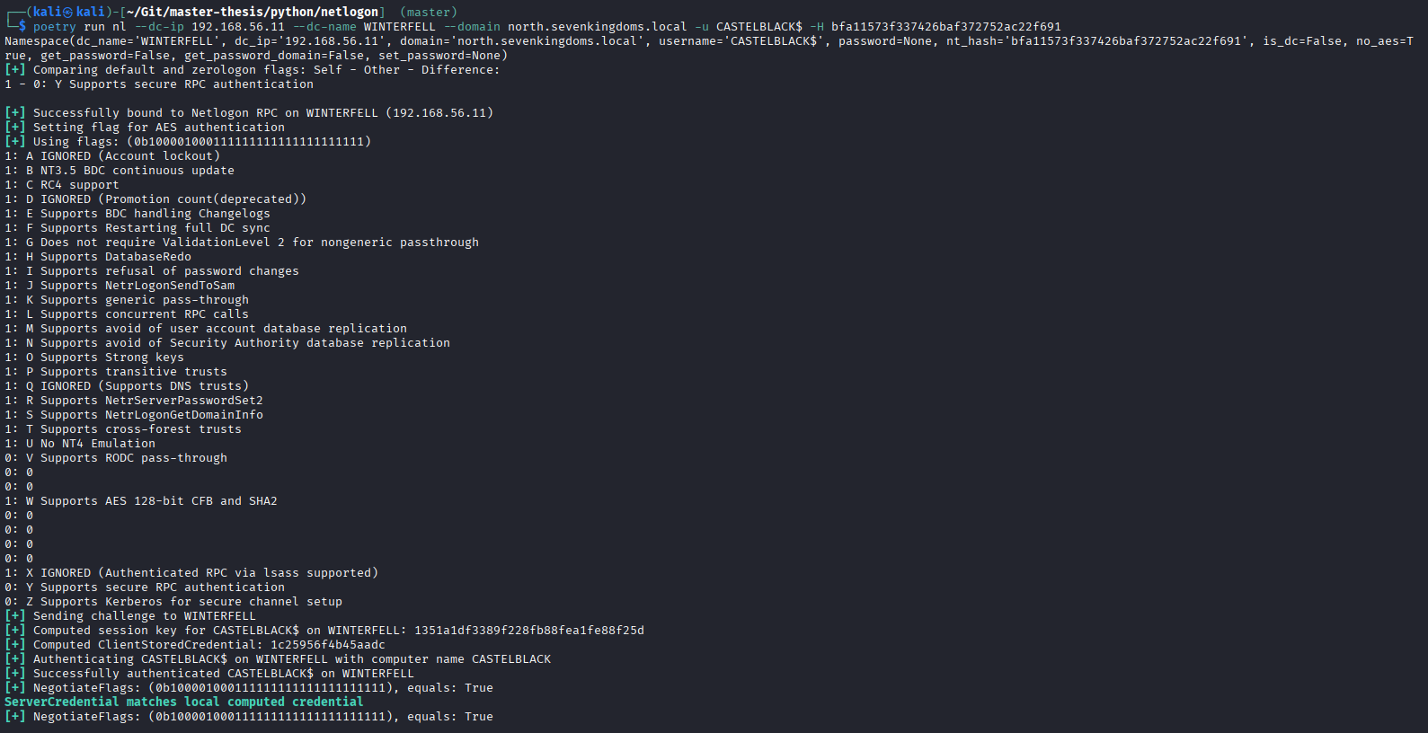 Netlogon example protocol