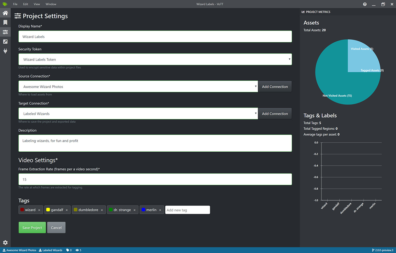 Project Settings alt text