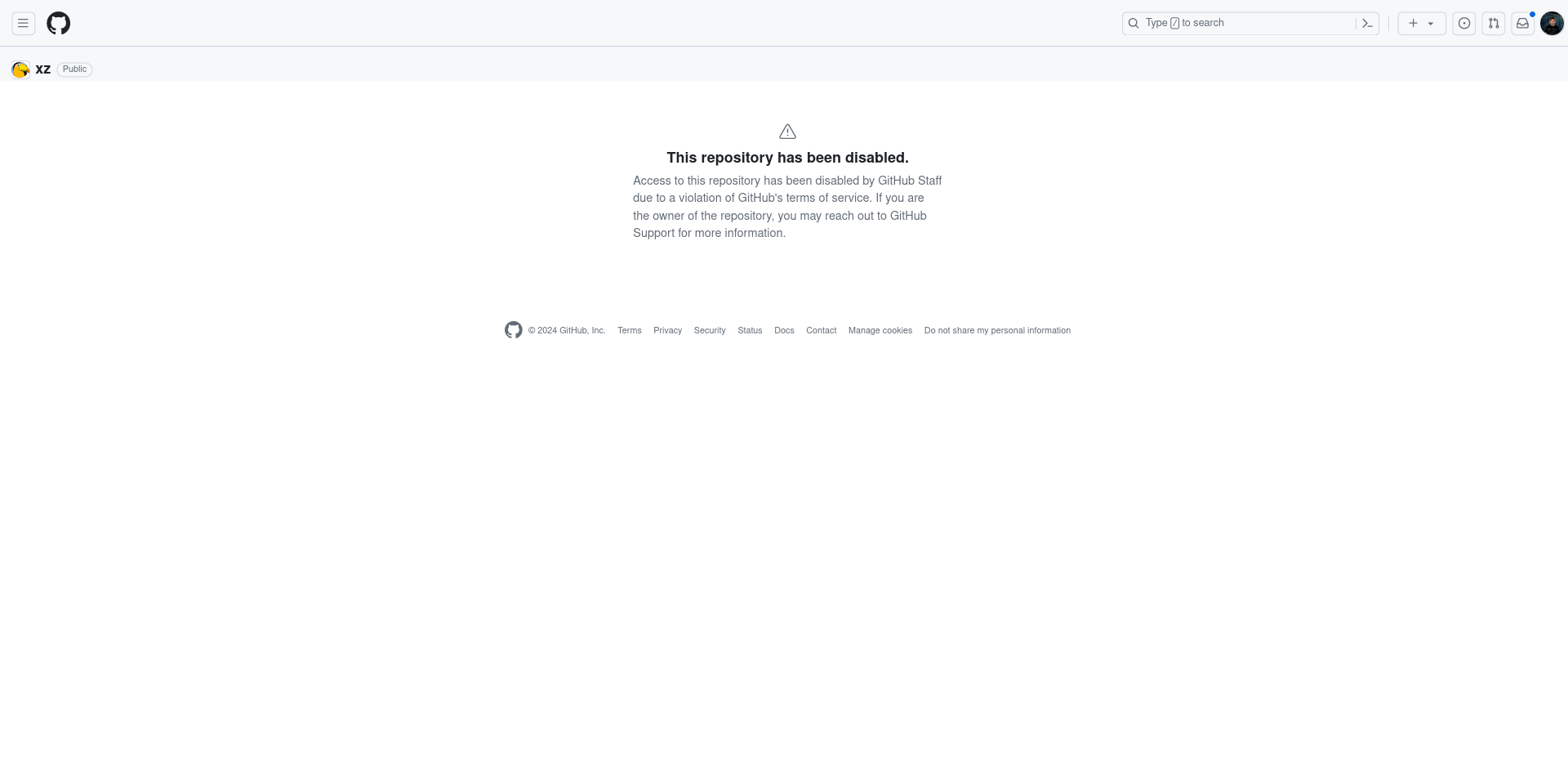 When you add a backdoor to your repository (XZ edition) /Graphics/GitHub_Errors/2024/03_March/29/Screenshot 2024-03-29 at 18-03-53 GitHub · Where software is built.png